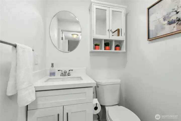 powder room on mail level
