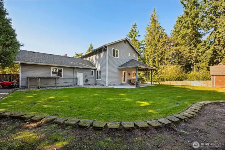 Spacious backyard just waiting for games, gatherings, and memorable moments.
