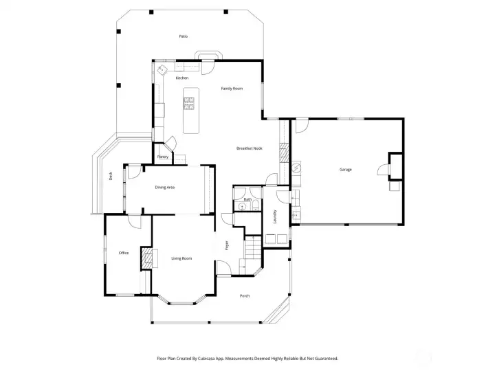 Main floor of residence.