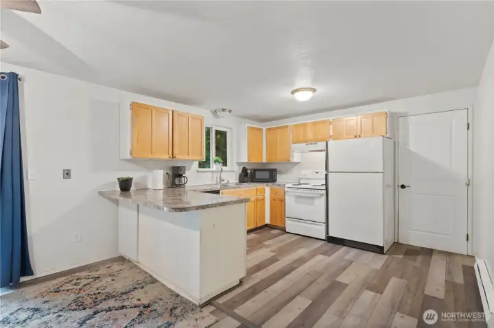 Open and airy kitchen