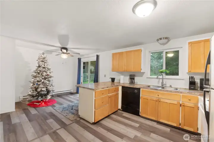 Kitchen with dining space