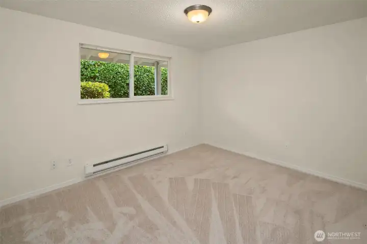 New wall to wall carpeting in both bedrooms & closets