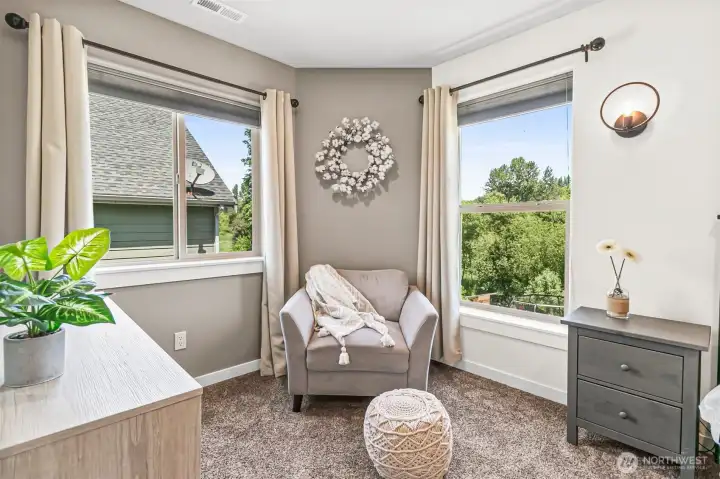 Sitting area in primary bedroom.