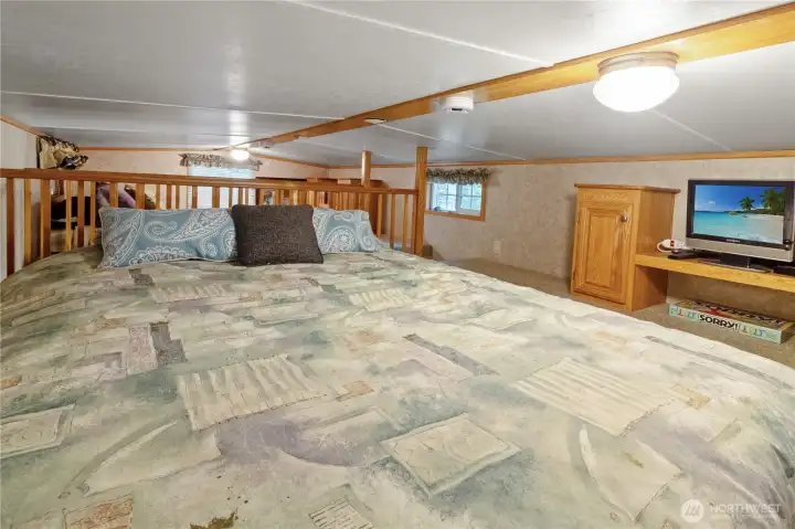 Another view of the loft sleeping space.