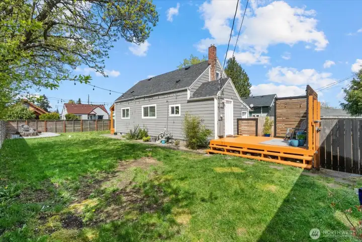 Large deck for summer BBQ's