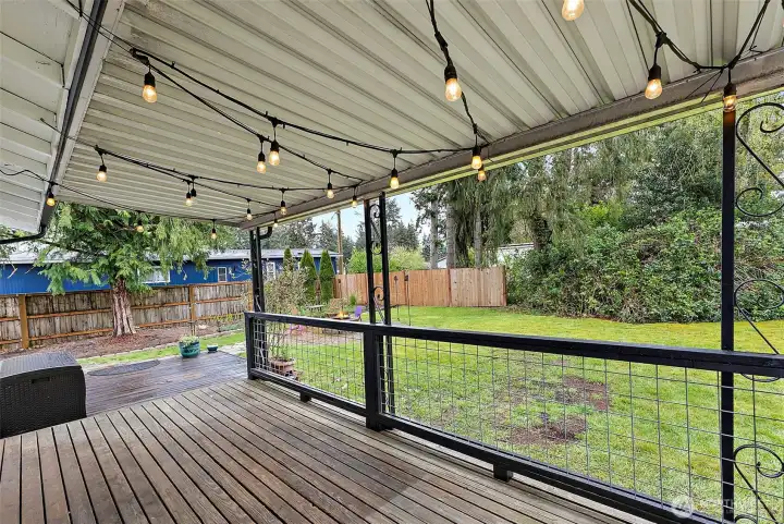 Covered Back Deck