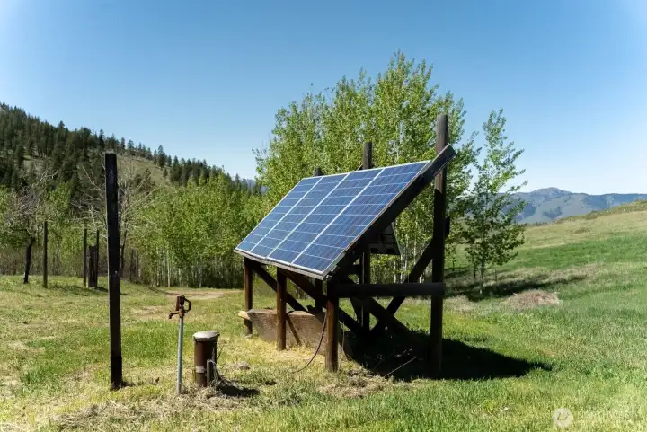 Utilities of well water system, solar system, and 1000 gallons for propane use.