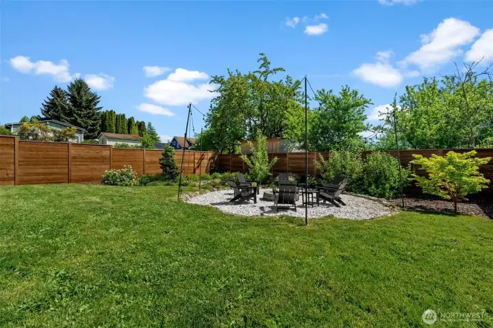 Large level backyard