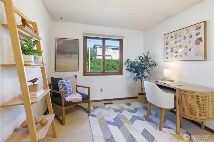 Third bedroom upstairs is great for an office.