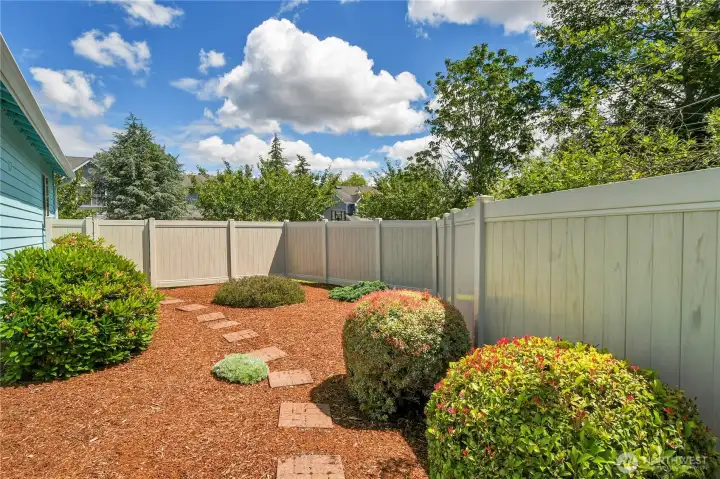 Fenced backyard with room to garden or play! Fenced backyard with room to garden or play!
