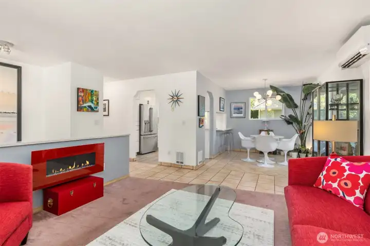 An inviting, open-concept layout allows the living and dining areas to flow effortlessly together, making entertaining and daily living feel natural. An inviting, open-concept layout allows the living and dining areas to flow effortlessly together, making entertaining and daily living feel natural.