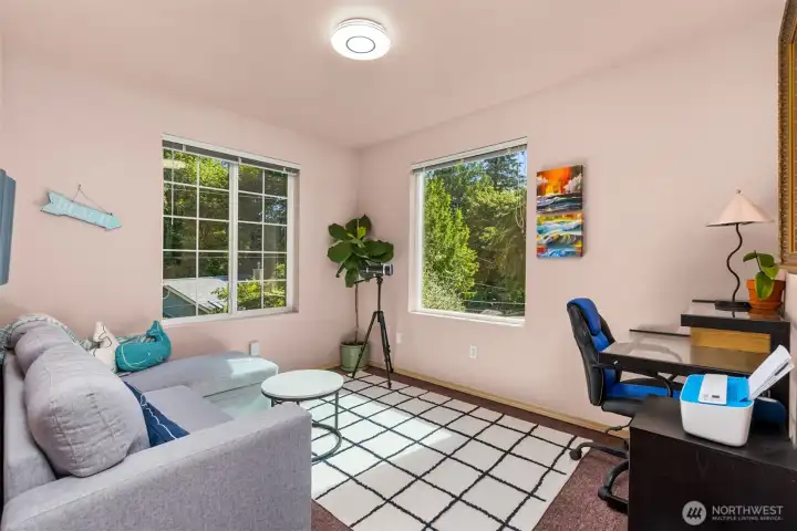 Office, den, media room, exercise room, hobby room, or a bedroom - all with a huge picture window capturing the water views. Office, den, media room, exercise room, hobby room, or a bedroom - all with a huge picture window capturing the water views.