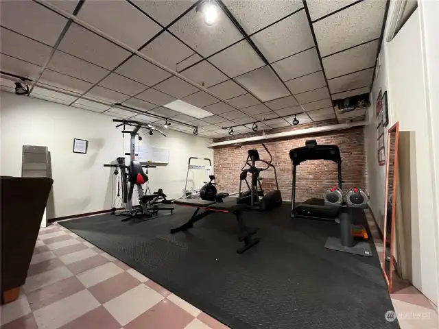 low-key quiet Gym room.
