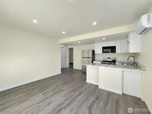 Unit 2 Living Room & Kitchen
