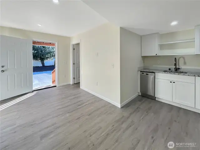 Unit 2 Living Room and Kitchen