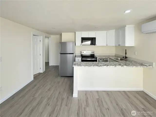 Unit 3 Living Room and Kitchen