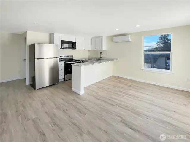 Unit 3 Living Room and Kitchen