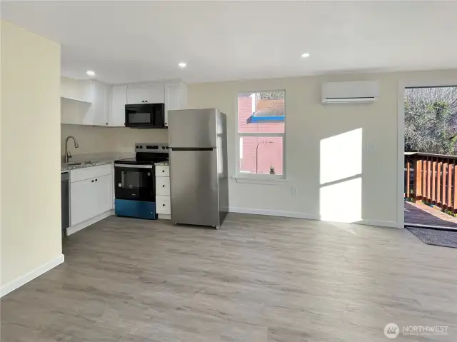 Unit 4 Living Room and Kitchen