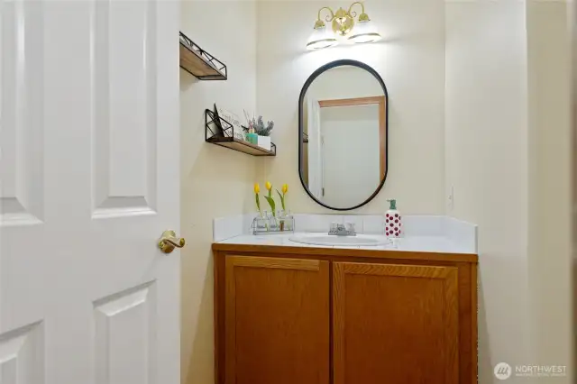 Powder room downstairs