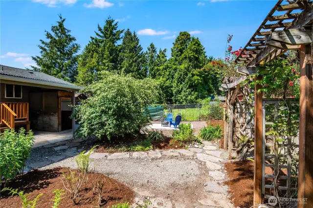 Plenty of room for your herb garden, or for your four-legged furry ones to enjoy the outside.