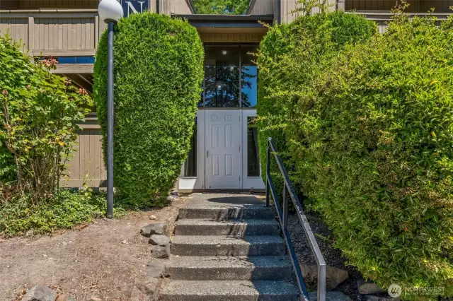 Here's the outside door, come on in!