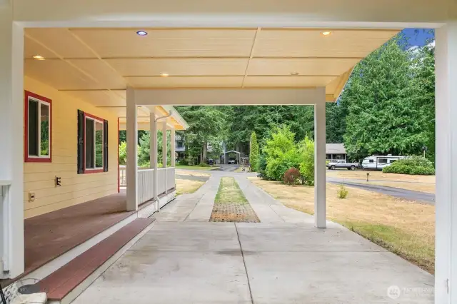 Attached carport