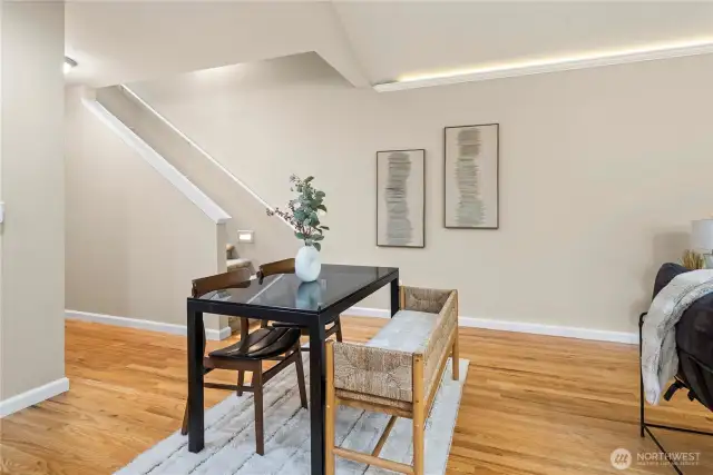 Dining area just off kitchen