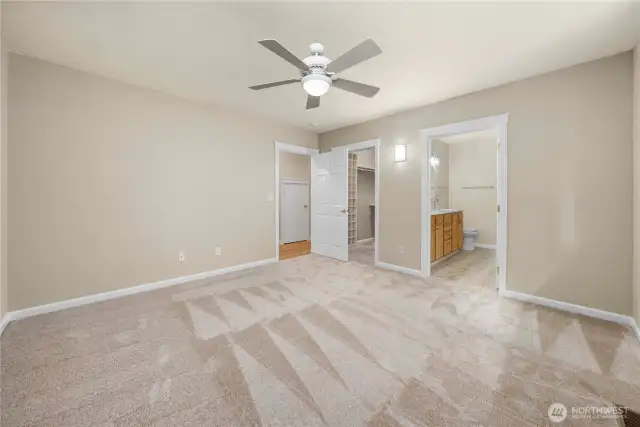 Convenient main-floor primary bedroom for easy living