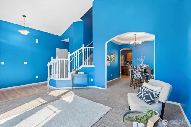 Opens to the dining room