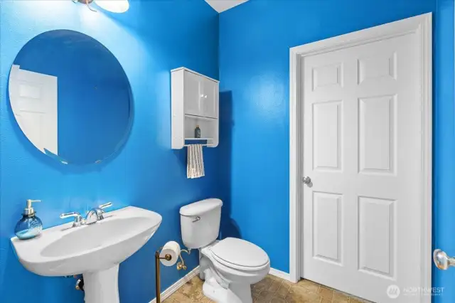 downstairs powder room