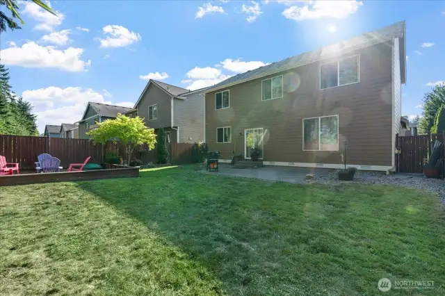 Backyard great for entertaining and all your changing needs