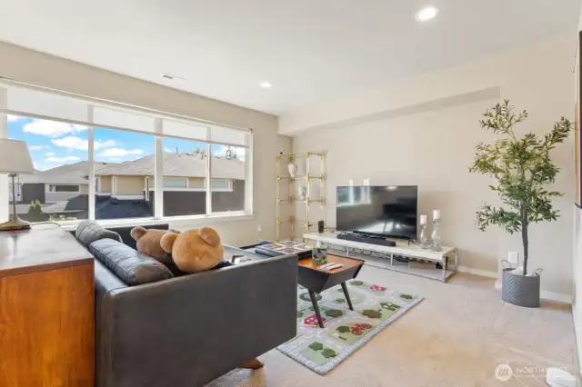 Loft on upper level.