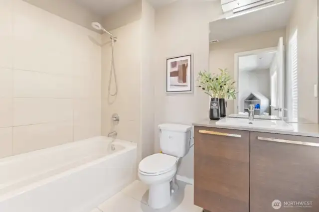 En suite bath off guest bedroom #1.
