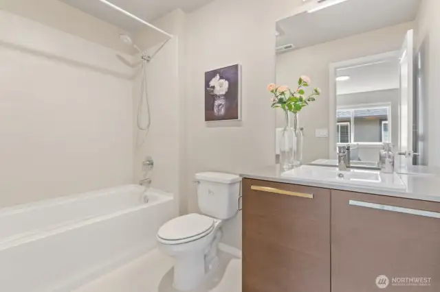 En suite bath off guest bedroom #2.