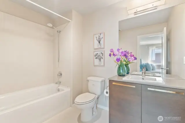 En suite bath off guest bedroom #3.