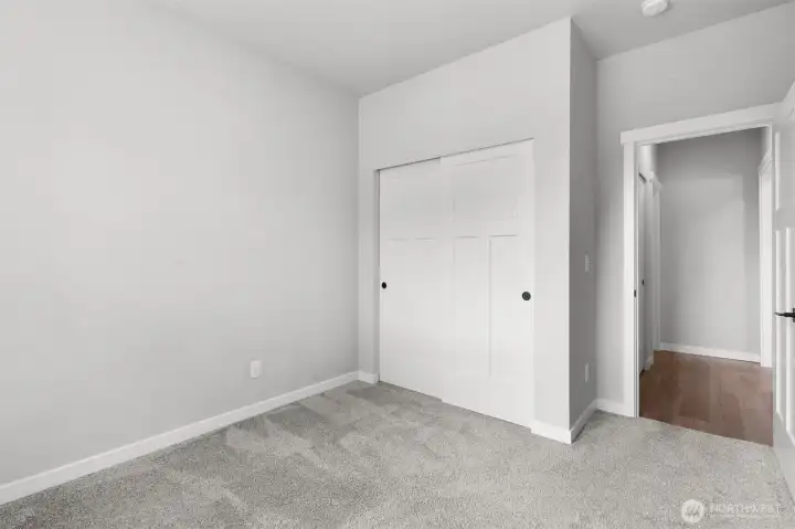 The location of the lower room creates a private space for guests or even a home office.