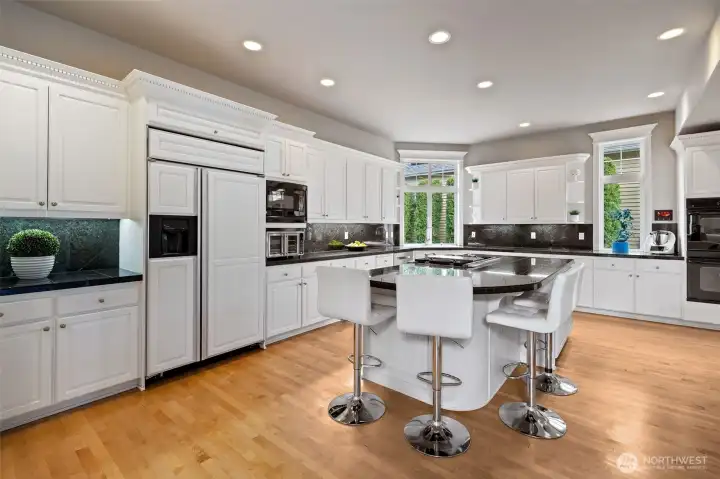 Light and bright kitchen.