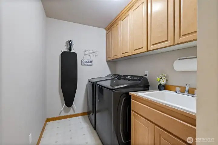 Upper floor laundry room.
