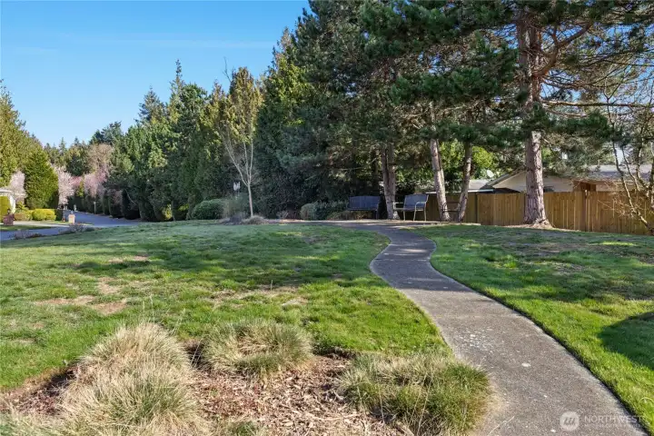 Community park just across from the house