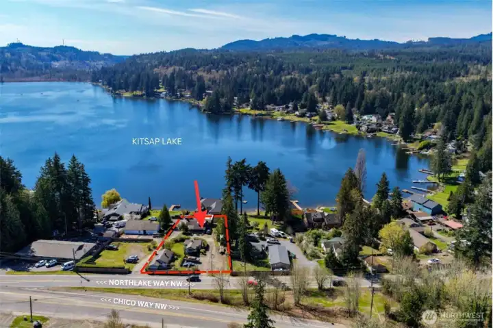 Parcel location, walk across street to the Garage, Red Apple market and Big Apple diner