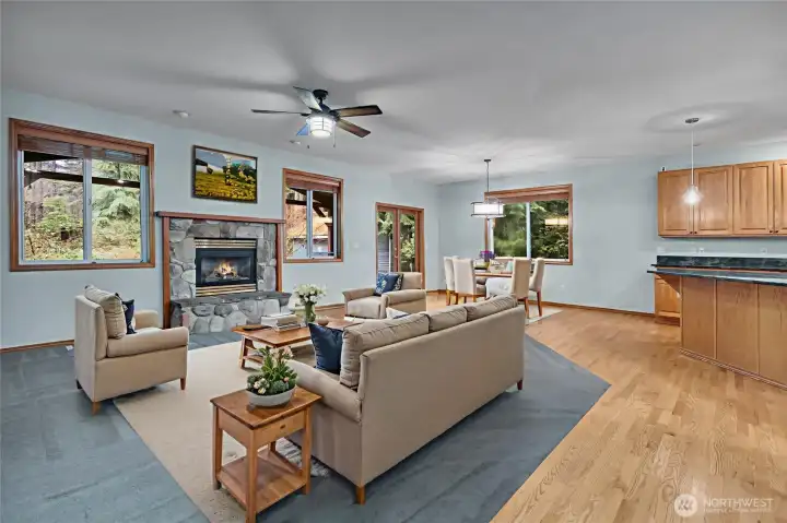 Virtual Staged living room