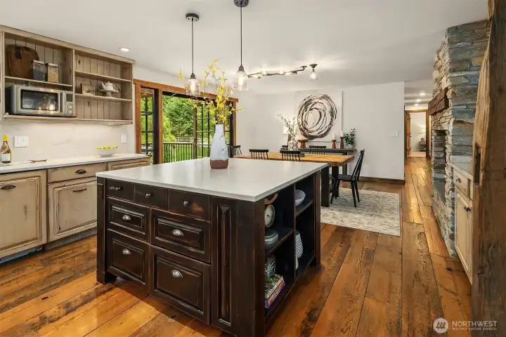 Newly remodeled with homed stone countertops