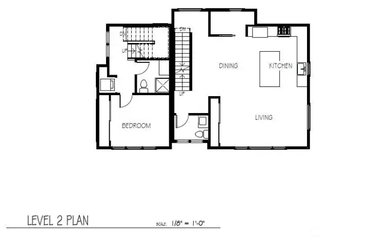 334 & ADU Level 2 Floor Plans