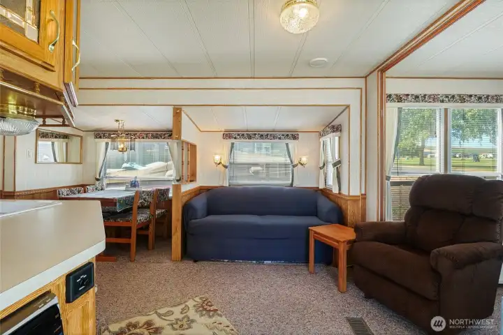 Comfortable living space designed for easy maintenance.