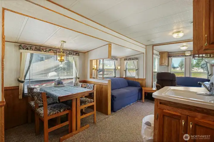 Comfortable dining space for everyday meals.