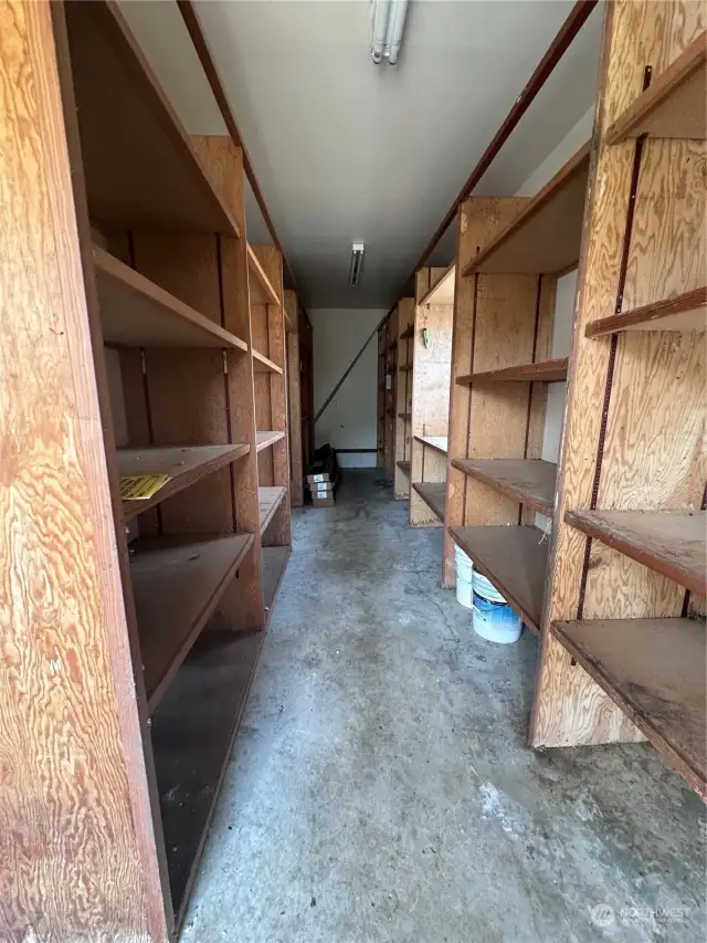 Storage off garage