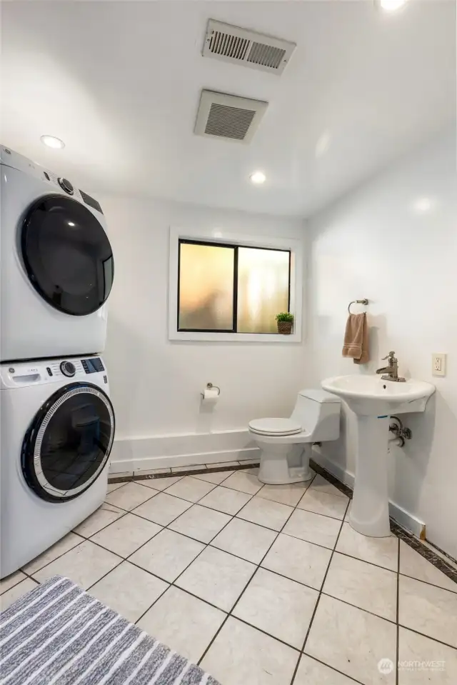 Another view of downstairs bathroom