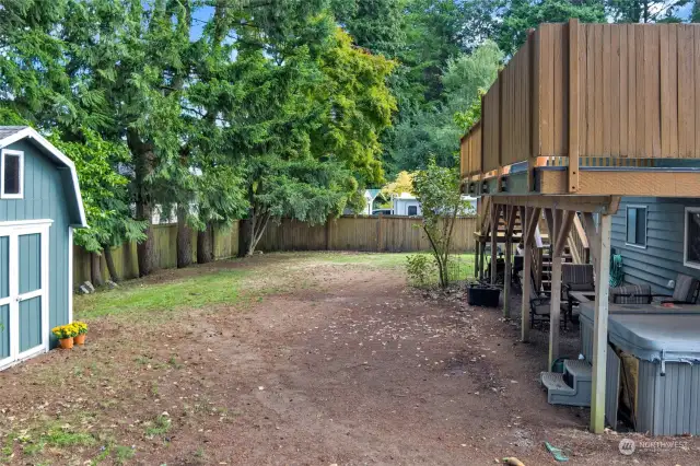 Massive backyard has tons of potential