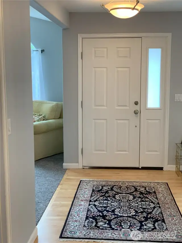 Front Entry with beautiful hardwood floors