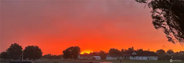 western sun set